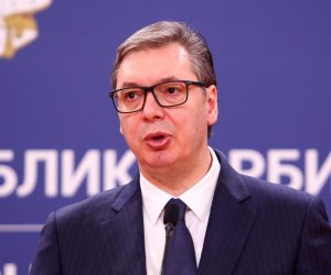 28, March, 2023, Belgrade - Official visit of the President of Greece, Katerina Sakelaropoulou, to the Republic of Serbia - press statements after the meeting. Aleksandar Vucic. Photo: M.K./ATAImages

28, mart, 2023  Beograd - Zvanicna poseta predsednice Grcke Katerina Sakelaropulu Republici Srbiji - szjave za novinare posle sastanka. Photo: M.K./ATAImages Photo: M.K./ATAImages/PIXSELL