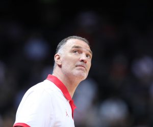 30.06.2021.,Split - Utakmica skupine B kosarkaskog kvalifikacijskog turnira za plasman na Olimpijske igre  izmedju Hrvatske i Brazila  u Spaladium areni.Veljko MrsicrPhoto: Ivo Cagalj/PIXSELL