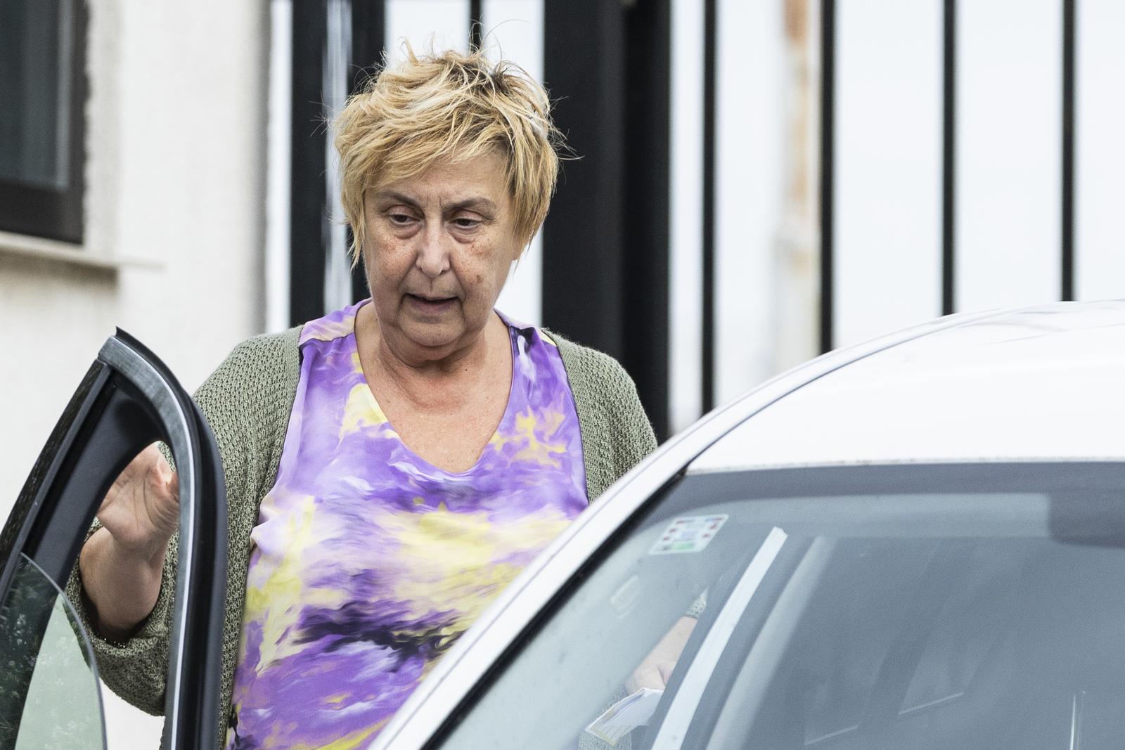 30.09.2022., Split - Sutkinja Maja Supe izlazi iz istraznog zatvora. Photo: Milan Sabic/PIXSELL
