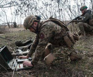 epa10528829 Members of Ukraine's Armed Forces 80th Separate Air Assault Brigade set up a position with an anti-tank guided missile (ATGM) system 'Stugna', at an undisclosed location near the frontline city of Bakhmut, eastern Ukraine, 17 March 2023, amid Russia's invasion. The frontline city of Bakhmut, a key target for Russian forces, has seen heavy fighting for months. Russian troops on 24 February 2022, entered Ukrainian territory, starting a conflict that has provoked destruction and a humanitarian crisis.  EPA/MARIA SENOVILLA