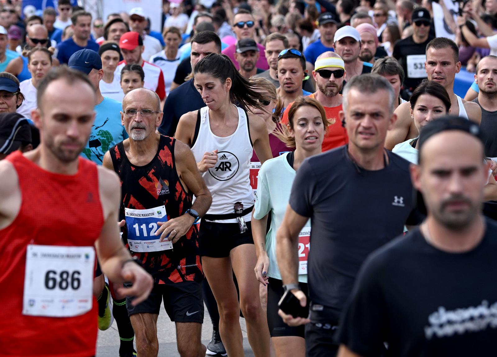 01.10.2022., Zagreb - 30. Zagrebacki maraton startao na glavnom gradskom Trgu. Photo: Marko Lukunic/PIXSELL