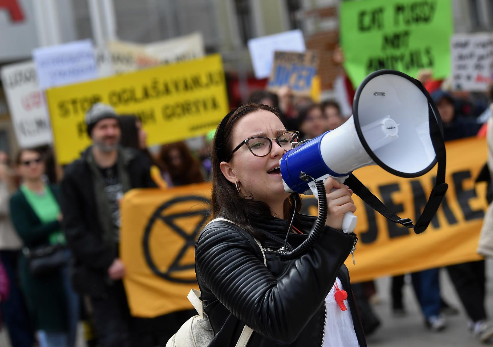 23.04.2022., Zagreb - Klimatski mars u povodu Dana planete Zemlje, inicijativa Extinction Rebellion Zagreb.  Photo: Marko Lukunic/PIXSELL