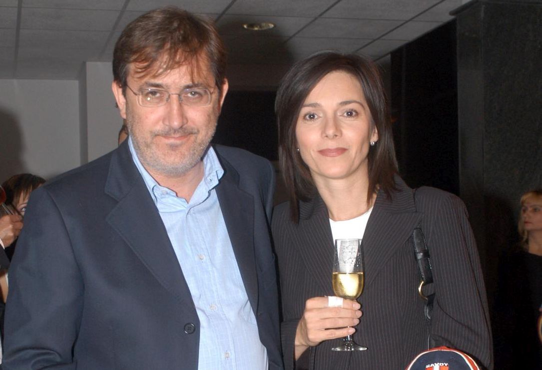 17.09.2004., Zagreb - Danijela Trbovic s bivsim suprugom Simom Vlajkijem i sinom Lovrom. r"nPhoto: Davor Visnjic/PIXSELL