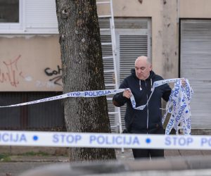 05.03.2023., Zagreb - Ubojstvo i pokusaj samoubojstva u zagrebackoj Dubravi, u zgradi u ulici Milovana Gavazzija.Policijski ocevid je u tijeku Photo: Tomislav Miletic/PIXSELL