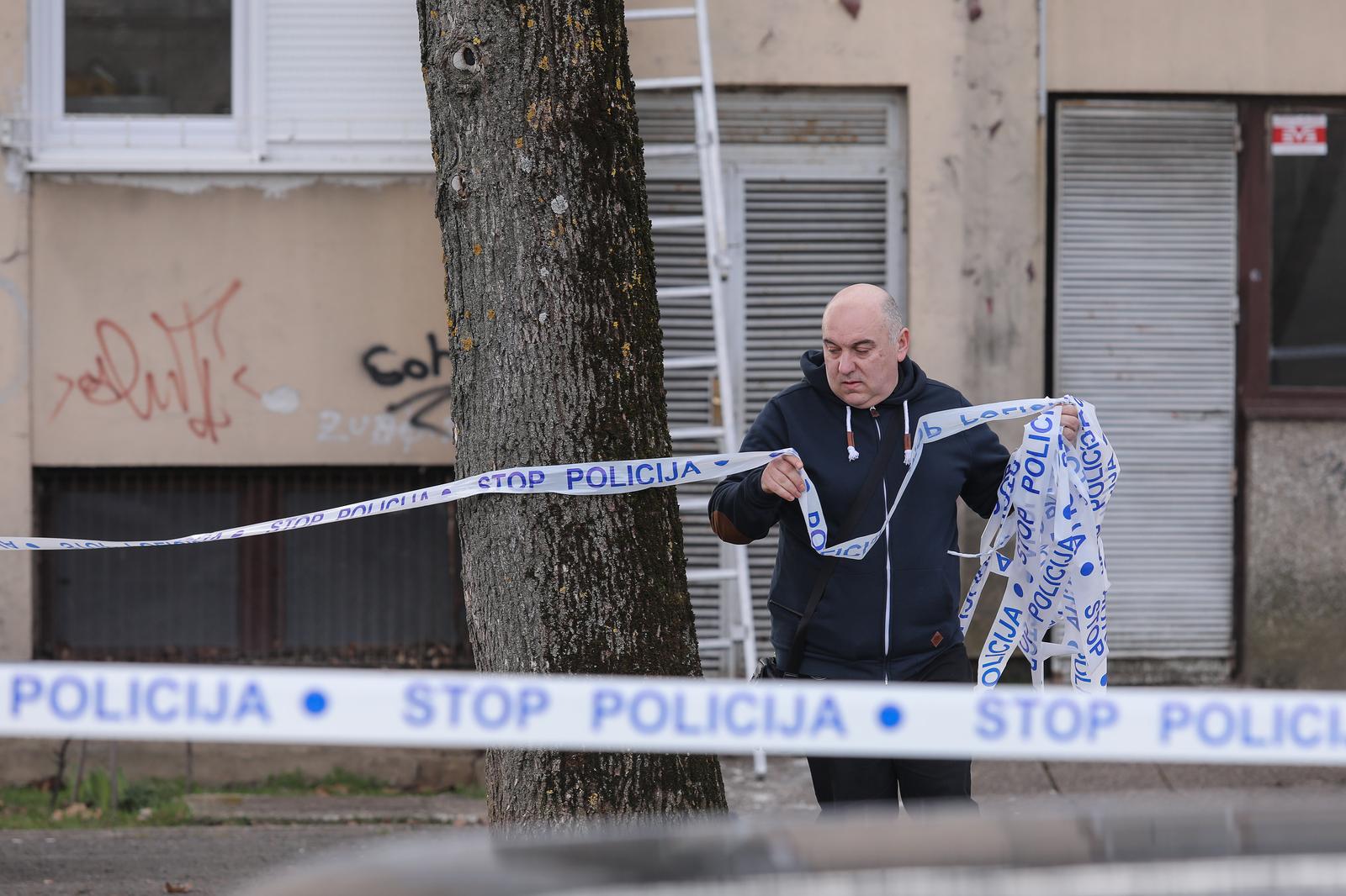 05.03.2023., Zagreb - Ubojstvo i pokusaj samoubojstva u zagrebackoj Dubravi, u zgradi u ulici Milovana Gavazzija.Policijski ocevid je u tijeku Photo: Tomislav Miletic/PIXSELL