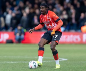 Emirates FA Cup Fourth Round Luton Town v Grimsby Town Pelly Ruddock Mpanzu 17 of Luton Town during the Emirates FA Cup Fourth Round match Luton Town vs Grimsby Town at Kenilworth Road, Luton, United Kingdom, 28th January 2023 Photo by Richard Washbrooke/News Images Luton Kenilworth Road Bedfordshire United Kingdom Copyright: xRichardxWashbrooke/NewsxImagesx