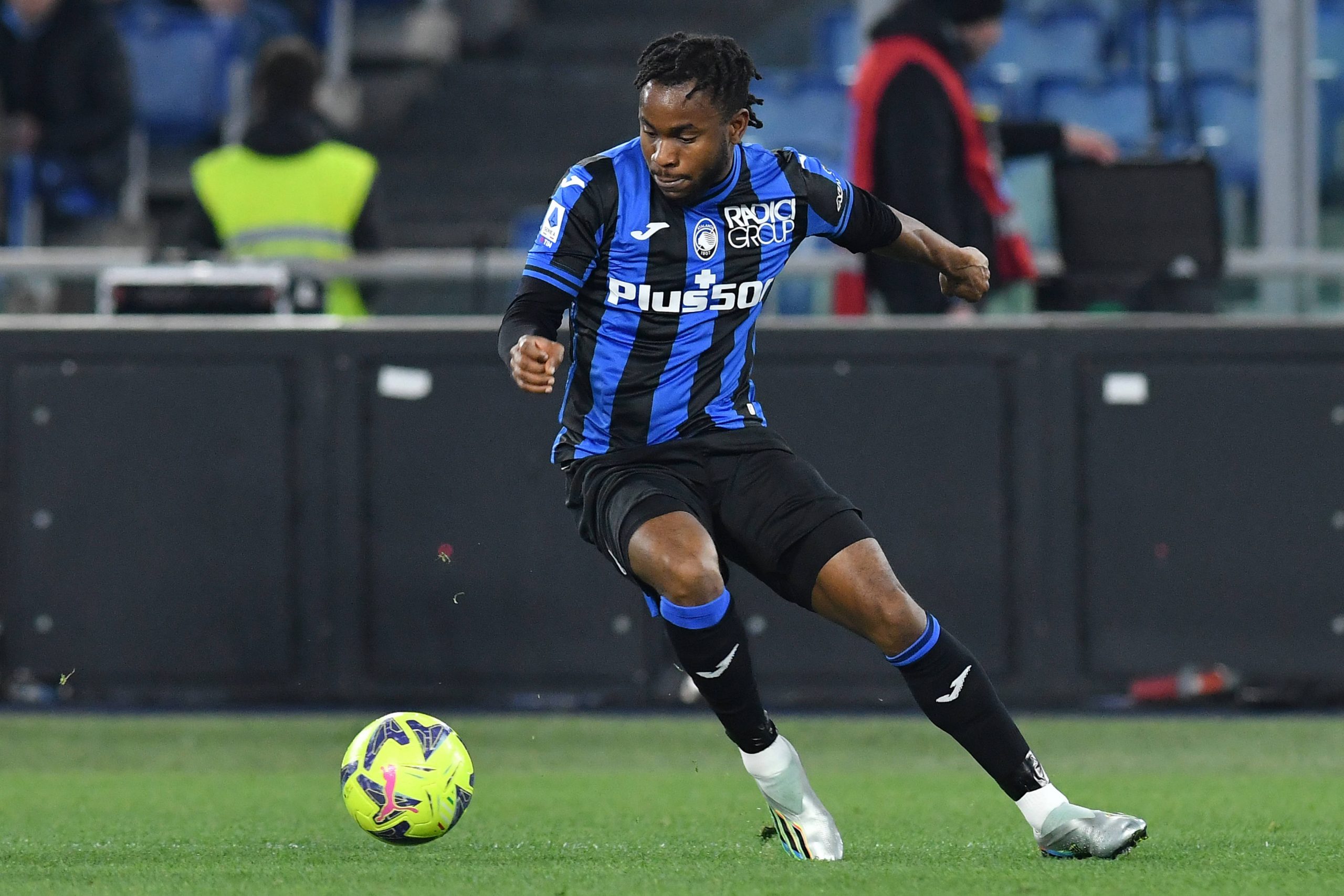 Soccer, Serie A 2022/2023,Lazio v Atalanta Ademola Lookman of Atalanta during the Serie A match between SS Lazio v Atalanta at Olimpico stadium in Rome, Italy, Feb 11st, 2023. Imago-Images/Emmefoto Copyright: xImago-Images/Emmefotox
