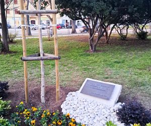 Pula, 17.03.2023. - Park Anne Frank na pulskoj Punti svečano će se danas otvoriti u nazočnosti premijera Andreja Plenkovića, izraelskog veleposlanika Garyja Korena i, kako su najavili iz Grada, obitelji pokojne Anice Kovačič iz Slovenije, koja je s Annom provela posljednje dane života u koncentracijskom logoru Belgen-Bersenu. foto HINA/ Daniel SPONZA/ ml