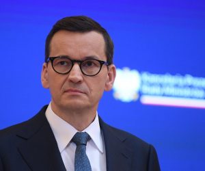 epa10548821 Polish Prime Minister Mateusz Morawiecki attends a press conference at the Chancellery of the Prime Minister in Warsaw, Poland, 29 March 2023. Poland will increase ammunition production under a National Munitions Programme, the prime minister has said. Mateusz Morawiecki announced the decision after it had been passed by the government. He told a press conference that the programme, with a budget of close to PLN 2 billion (430 million EUR ), aimed to expand Poland's ammunition production in order to secure sufficient supplies for Ukraine.  EPA/Marcin Obara POLAND OUT