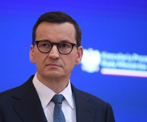 epa10548821 Polish Prime Minister Mateusz Morawiecki attends a press conference at the Chancellery of the Prime Minister in Warsaw, Poland, 29 March 2023. Poland will increase ammunition production under a National Munitions Programme, the prime minister has said. Mateusz Morawiecki announced the decision after it had been passed by the government. He told a press conference that the programme, with a budget of close to PLN 2 billion (430 million EUR ), aimed to expand Poland's ammunition production in order to secure sufficient supplies for Ukraine.  EPA/Marcin Obara POLAND OUT