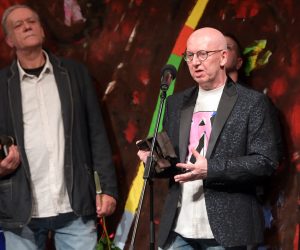 Split, 21.04.2023. -Svečano otvorenje Festivala hrvatske drame, 33. Marulićevih dana i dodjela Nagrada Marin Držić.  Na slici Davor Špišić.foto HINA/ Mario STRMOTIĆ/ ms