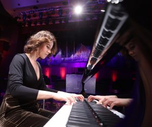 04.03..2023. Zagreb-  U konecnrtnoj dvorani "Vatroslav Lisinski" odrzan je koncert u spomen na Doru Pejacevic. Na koncertu su nastupili: Zrinka Cvitasic,Andrei Bielow, Monika Leskovar, Martina Filjak, Martina Mikelic, Simfonijskim orkestrom HRT-a dirigiro je Pascal Rophe. Pijanistica Martina Filjak na probi prije koncerta.
 Photo: Boris Scitar/PIXSELL