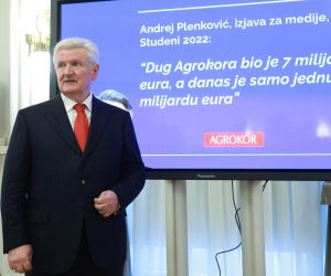 04.04.2023.,Zagreb - Bivsi vlasnik Agrokora Ivica Todoric odrzao je konferenciju za novinare. Teme koje je najavio su uloga izvanredne uprave Agrokora u kreiranju insolventnosti grupe Agrokor te financijsko- poslovno stanje Fortenove u odnosu na Agrokor. Photo: Sanjin Strukic/PIXSELL