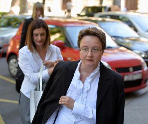 05.07.2016., Zagreb - Nastavak sudjenja u aferi Fimi media Ivi Sanaderu i ostalima. Tuzitelji, Zeljka Mostecak.rPhoto: Marko Lukunic/PIXSELL