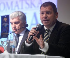 06.03.2023., Vitez, Bosna i Hercegovina - Promocija dopunjenog izdanja „Diplomatske oluje“ Mate Granica u
Vitezu. Photo: Armin Durgut/PIXSELL