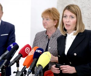 07.10.2021., Zagreb - U Saboru je pocela 12., zatvorena sjednica Nacionalnog vijeca za pracenje provedbe Strategije suzbijanja korupcije. Nakon sjednice konferenciju za medije odrzali su Zlata Hrvoj Sipek, Vanja Marusic i Darko Klier. Photo: Patrik Macek/PIXSELL