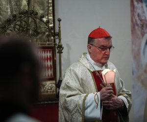 08.04.2023., Zagreb - Zagrebacki nadbiskup kardinal Josip Bozanic predvodio je Vazmeno bdjenje u svetoj noci Veliku subotu u Bogosluznom prostoru bl. Alojzija Stepinca Photo: Zeljko Hladika/PIXSELL