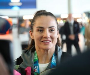 11.10.2022., Zagreb - Docek judasica Barbare Matic i Lare Cvjetko u Zracnoj luci nakon povratka sa Svjetskog prvenstva na kojem je Barbara Matic osvojila zlatnu, a Lara Cvjetko srebrnu medalju u judu. Photo: Zeljko Hladika/PIXSELL