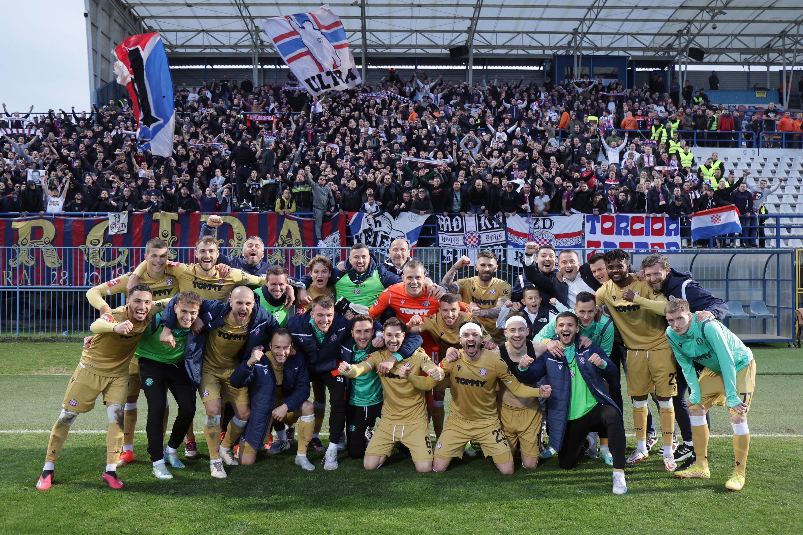 12.04.2023., stadion Ivan Kusek Apas, Koprivnica - SuperSport Hrvatski nogometni kup, polufinale, NK Slaven Belupo - HNK Hajduk.  Photo: Luka Stanzl/PIXSELL