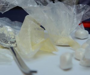 13.02.2020., Osijek - Na podrucju Policijske uprave osjecko - baranjske doslo je do zaplijene vece kolicine droge o cemu su medije izvjestili Zoran Kon glasnogovornik, Ivan Canecki voditelj Odjela kriminaliteta droga i Rudolf Kolaric nacelnik PP Djakovo.rPhoto: Dubravka Petric/PIXSELLr