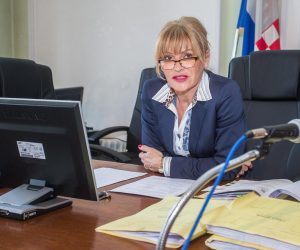 13.03.2020., Osijek - Citanje presude Julijani Necak za ubojstvo sina koje se dogodilo prije dvije godine. rNa citanje presude okrivljena se nije odazvala. Sutkinja Vlasta Simenic Kovac. rPhoto: Davor Javorovic/PIXSELL