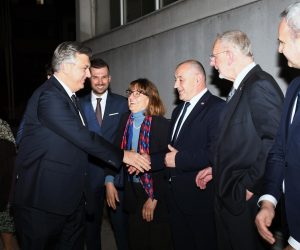 13.03.2023.,Sisak - Proslavi 30. godisnjice osnivanja Zupanijskog HDZ nazocio je i predsjednik HDZ-a Andrej Plenkovic i ministri Bozinovic, Medved i Grlic Radman te brojni clanovi i pristase ove stranke, te jedan od osnivaca Ivan Bobetko.
Photo: Nikola Cutuk/PIXSELL Photo: Nikola Cutuk/PIXSELL