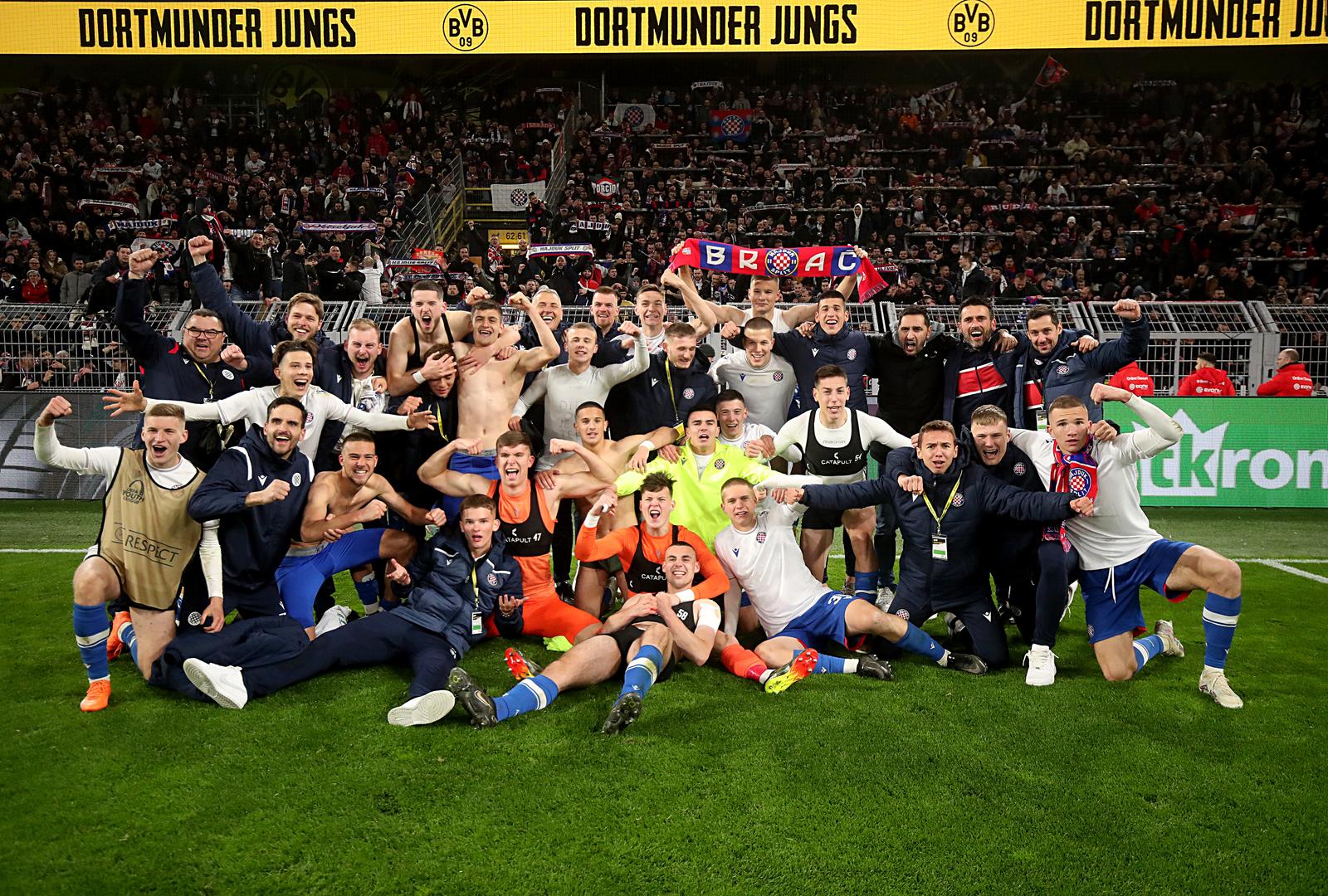 15.03.2023., stadion Signal Iduna Park, Dortmund, Njemacka - UEFA Liga prvaka mladih, cetvrtfinale, Borussia Dortmund - HNK Hajduk. Photo: Goran Stanzl/PIXSELL