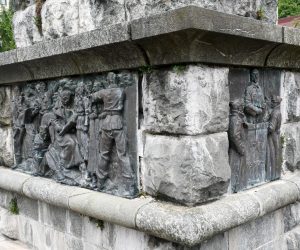15.06.2020., Topusko - Spomenik 3. zasjedanju ZAVNOH-a autora Vanje Radausa.rPhoto: Nikola Cutuk/PIXSELL