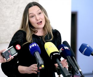 15.12.2022., Zagreb - Na konferenciji za medije odrzanoj u Saboru o predstojecem glasovanju o Ukrajini i drugim aktualnim temema govorila je zastupnica Ruzica Vukovac. Photo: Patrik Macek/PIXSELL