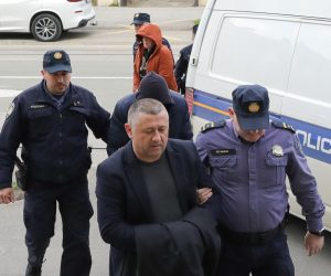 16.03.2023. Osijek - Zupan Damir Dekanic i troje policijskih sluzbenika privedeni su na ispitivanje na Zupanijski sud u Osijeku. Photo: Dubravka Petric/PIXSELL