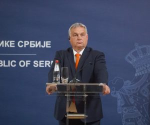 16, November, 2022, Belgrade - The President of the Republic of Serbia, Aleksandar Vucic, is the host of the second trilateral summit of Hungary, Serbia and Austria. Viktor Orban. Photo: M.M./ATAImages

16, novembar, 2022, Beograd  - Predsednik Republike Srbije Aleksandar Vucic domacin je drugog trilateralnog Samita Madjarske, Srbije i Austrije. Photo: M.M./ATAImages Photo: M.M./ATAImages/PIXSELL