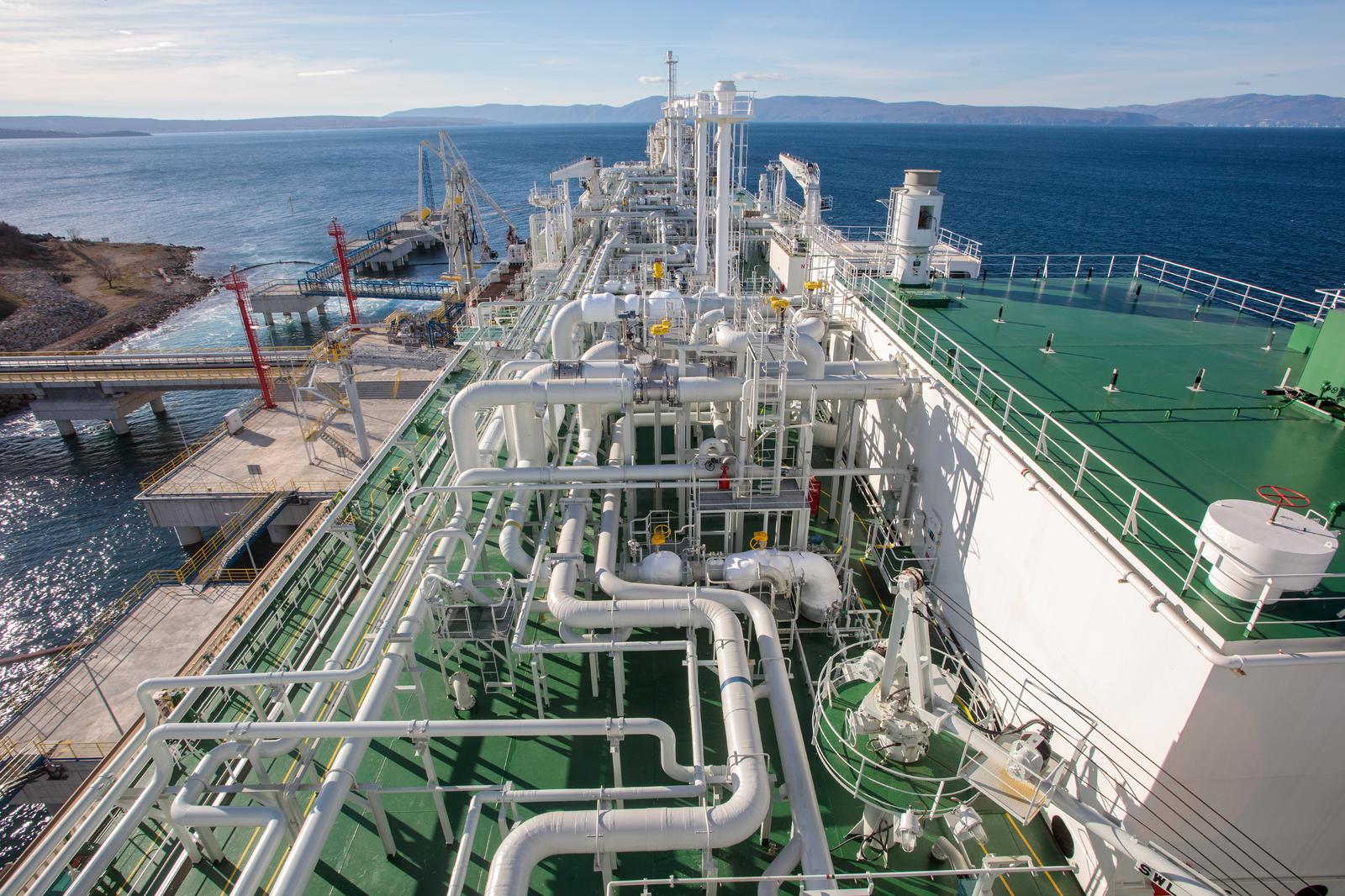 15.12.2021., Krk - LNG terminal Omisalj. 
      Photo: Nel Pavletic/PIXSELL