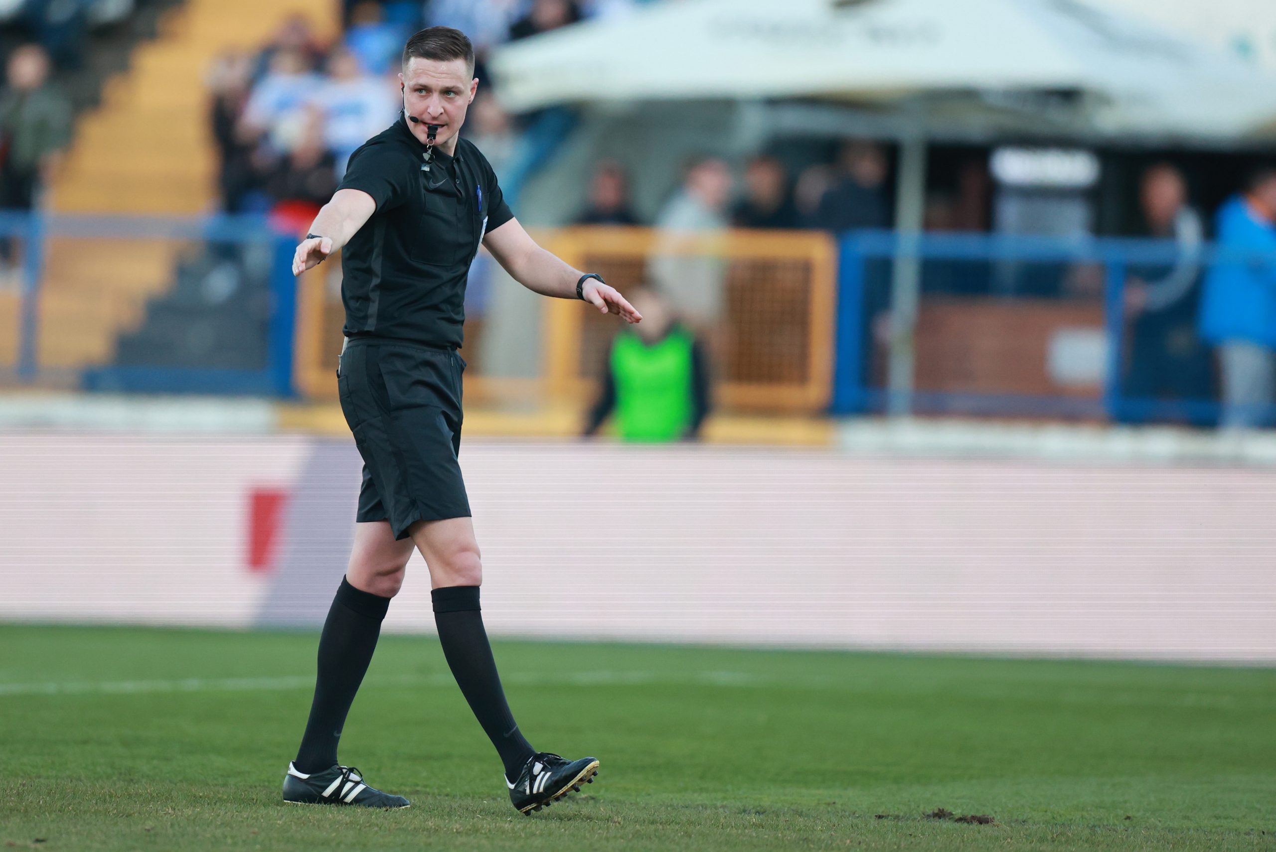18.03.2022., stadion Gradski vrt, Osijek - SuperSport HNL, 26. kolo, NK Osijek - NK Sibenik. Sudac Ante Culina Photo: Davor Javorovic/PIXSELL