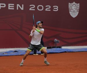 18.04.2023., Banja Luka, Bosna i Hercegovina - Mec drugog kola ATP turnira Srpska Open izmedju srpskog tenisaca Lasla Djerea i hrvatskog tenisaca Borne Corica. Borna Coric Photo: Dejan Rakita/PIXSELL