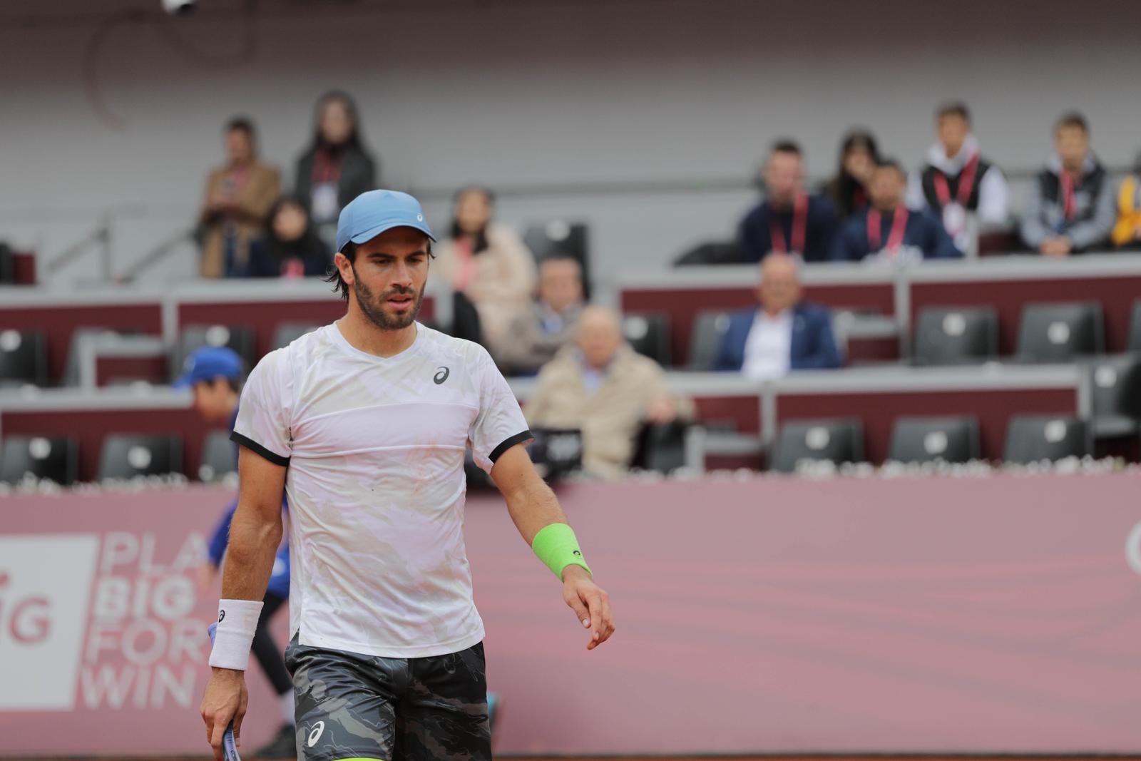 18.04.2023., Banja Luka, Bosna i Hercegovina - Mec drugog kola ATP turnira Srpska Open izmedju srpskog tenisaca Lasla Djerea i hrvatskog tenisaca Borne Corica. Borna Coric Photo: Dejan Rakita/PIXSELL