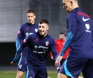 20.03.2023., Split - Na stadionu Hrvatski vitezovi odrzan je trening hrvatske nogometne reprezentacije uoci utakmice kvalifikacija za EURO 2024. koju igraju protiv Walesa. Josip Juranovic Photo: Miroslav Lelas/PIXSELL