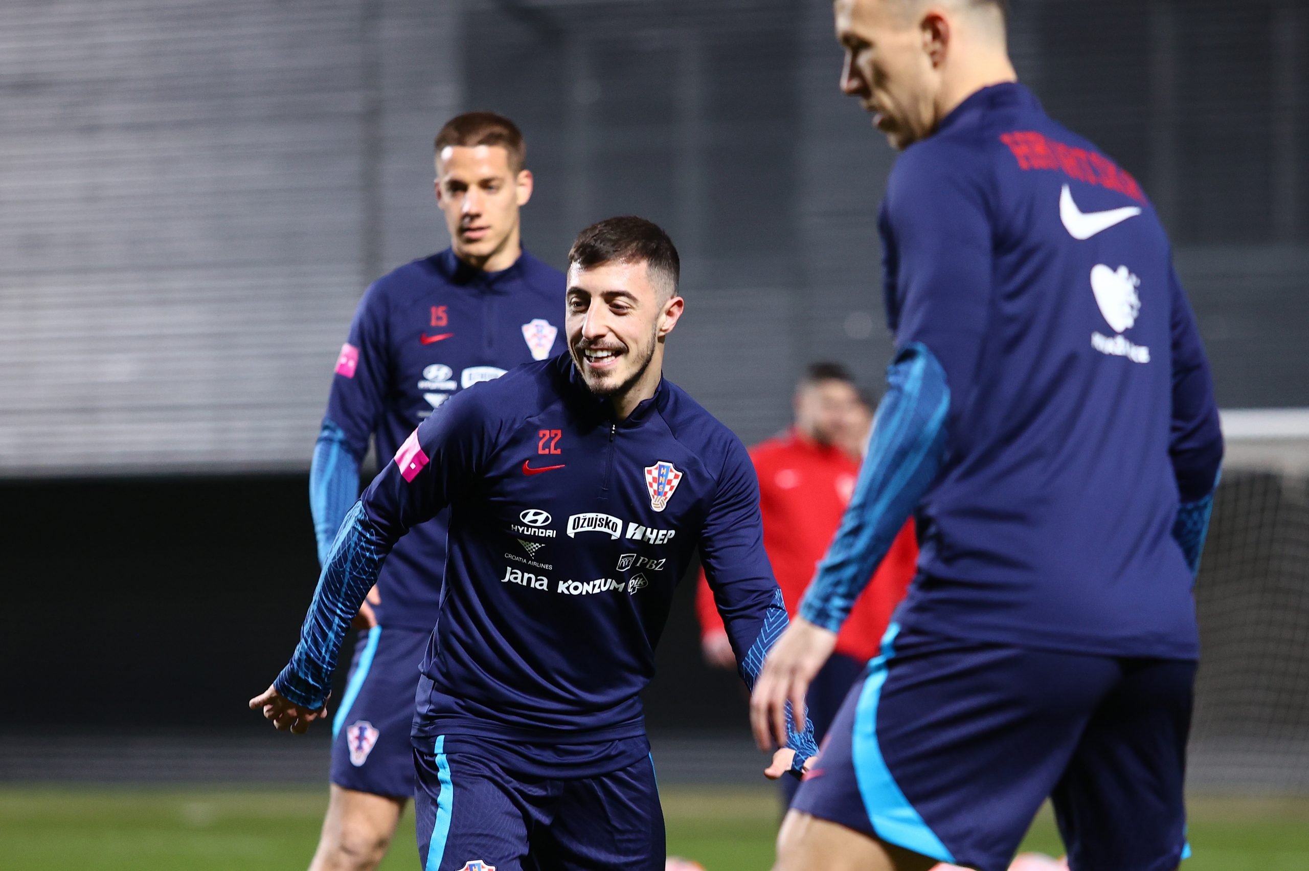 20.03.2023., Split - Na stadionu Hrvatski vitezovi odrzan je trening hrvatske nogometne reprezentacije uoci utakmice kvalifikacija za EURO 2024. koju igraju protiv Walesa. Josip Juranovic Photo: Miroslav Lelas/PIXSELL