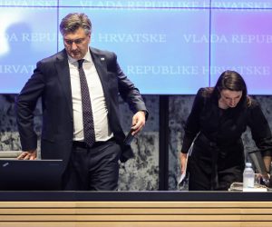 20.04.2023., Zagreb - 210. redovna sjednica Vlade RH u Nacionalnoj i sveucilisnoj knjiznice. Predsjednik Vlade RH Andrej Plenkovic Photo: Jurica Galoic/PIXSELL
