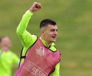 20.04.2023., Colovray sports center, Nyon, Svicarska - Trening nogometasa HNK Hajduk uoci sutrasnje  polufinalne utakmice Lige prvaka mladih koju igraju protiv Milana. Marko Capan Photo: Luka Stanzl/PIXSELL