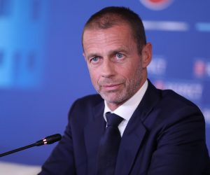 20.09.2022.,Hvar - Predsjednik UEFA-e Aleksander Ceferin odrzao je konferenciju za medije. Photo: Ivo Cagalj/PIXSELL
