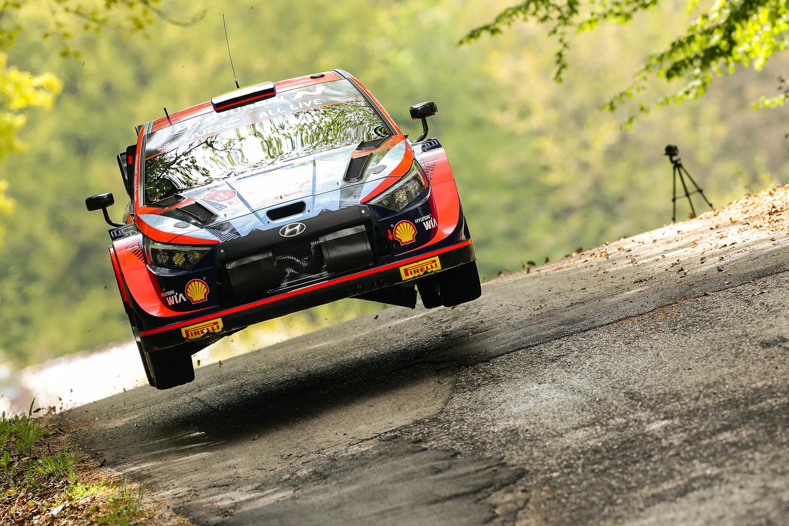 21.04.2022., Zagreb - FIA WRC Croatia Rally 2022. Shakedown Okic. Thierry Neuville (Belgija) i Martijn Wydaeghe (Belgija) iz tima Hyundai Shell Mobis World Rally Team Hyundai i20 N Rally 1.  Photo: Luka Stanzl/PIXSELL