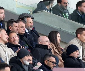 21.04.2023., Stade de Geneve, Zeneva, Svicarska - Liga prvaka mladih, polufinale, HNK Hajduk - Milan AC. Zvonimir Boban, Luksa Jakobusic, Mario Pasalic Photo: Luka Stanzl/PIXSELL
