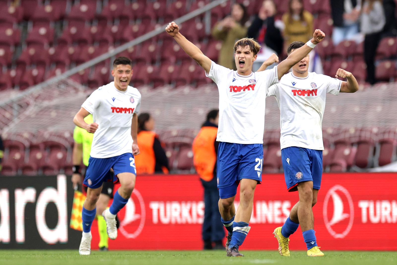 21.04.2023., Stade de Geneve, Zeneva, Svicarska - Liga prvaka mladih, polufinale, HNK Hajduk - Milan AC. Rokas Pukstas Photo: Luka Stanzl/PIXSELL
