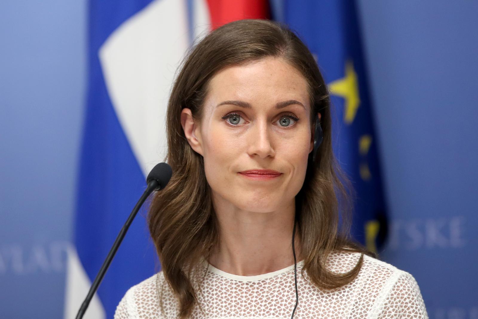 21.06.2022., Zagreb, Banski dvori - Predsjednica Vlade Republike Finske Sanna Marin prilikom sluzbenog posjeta Republici Hrvatskoj sastala se s predsjednikom Vlade Republike Hrvatske Andrejom Plenkovicem. Photo: Igor Kralj/PIXSELL