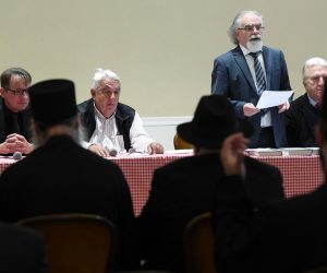 22.10.2019., Zagreb - Hrvatski helsinski odbor za ljudska prava i Vijece za elektronske medije organiziraju okrugli stol na temu Predrasude i mrznja, izazovi drustvu i vjerskim zajednicama. Ivan Zvonimir Cicak rPhoto: Marko Lukunic/PIXSELL