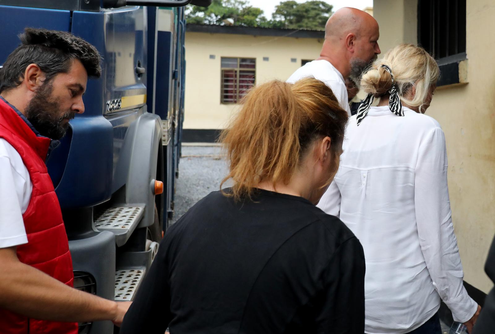 23.01.2023., Ndola, Zambija - Odgodjeno je sudsko rociste za cetiri hrvatska para koja su uhicena u prosincu na aerodromu u Zambiji dok su pokusavali napustiti zemlju s djecom posvojenom iz DR Kongo. Nova rocista zakazana su za 6. i 10. veljace. Aleksandra Persic i Ladislav Persic. Photo: Emica Elvedji/PIXSELL