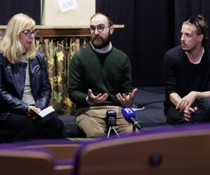 26.4.2023.., Rijeka - Na konferenciji za medije u Gradskom kazalistu lutaka Rijeka najavljena je premijera predstave Trnoruzica - elektro bajka autora i redatelja Mattea Spiazzija.  Photo: Nel Pavletic/PIXSELL