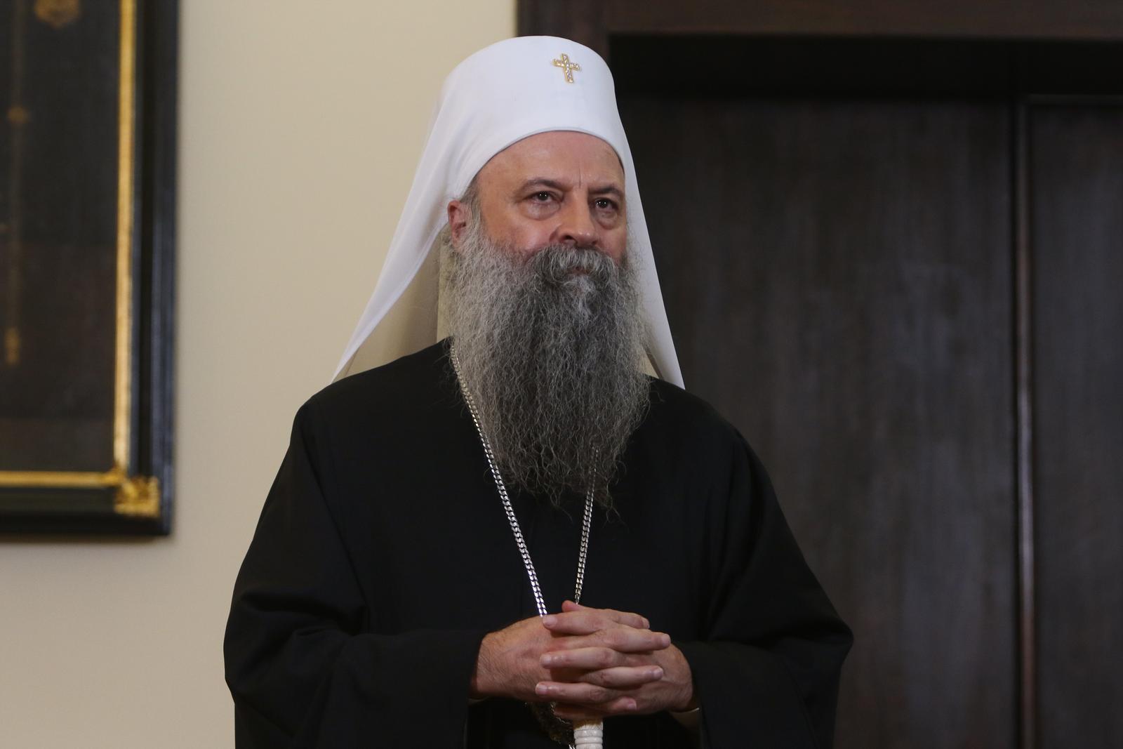 27, December, 2022, Belgrade - The President of the Republic of Serbia, Aleksandar Vucic met with the  Serbian Patriarch Porfirije in the premises of the Serbian Patriarch. Serbian Patriarch Porfirije.  


27, decembar, 2022, Beograd - Predsednik Republike Srbije Aleksandar Vucic sastao se sa patrijarhom srpskim Porfirijem u prostorijama Srpske Patrijarsije.   Photo: M.K./ATAImages/PIXSELL