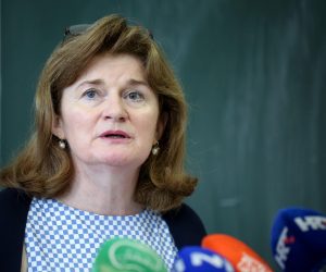 28.06.2019., Zagreb - Hrvatski strukovni sindikat medicinskih sestara - medicinskih tehnicara odrzao konferenciju za medije o upitnoj zdravstvenoj skrbi gradjana zbog manjka medicinskih sestara i tehnicara. Anica Prasnjak, predsjednica Glavnog vijeca HSS MS - MT.rrPhoto: Marin Tironi/PIXSELL