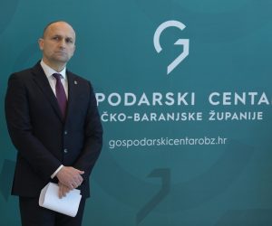 30.03.2023., Osijek - Konferencija za novinare na kojoj je najavljeno otvorenje nove zgrade Gospodarskog centra OBZ i odrzavanje prve sajamske manifestacije. Photo: Dubravka Petric/PIXSELL